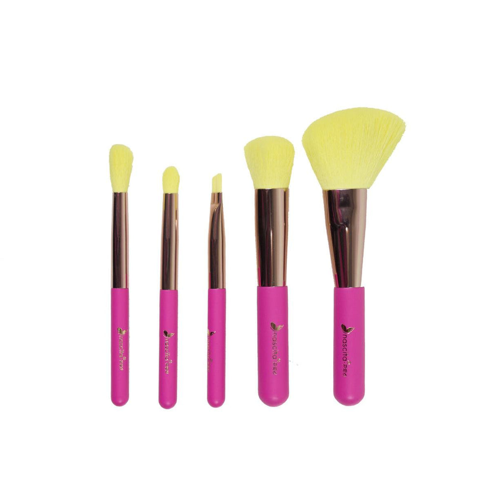 Nascita 5-Piece Makeup Brush Set - Professional Travel Makeup Brushes for Everyday Use - Makeup Brush