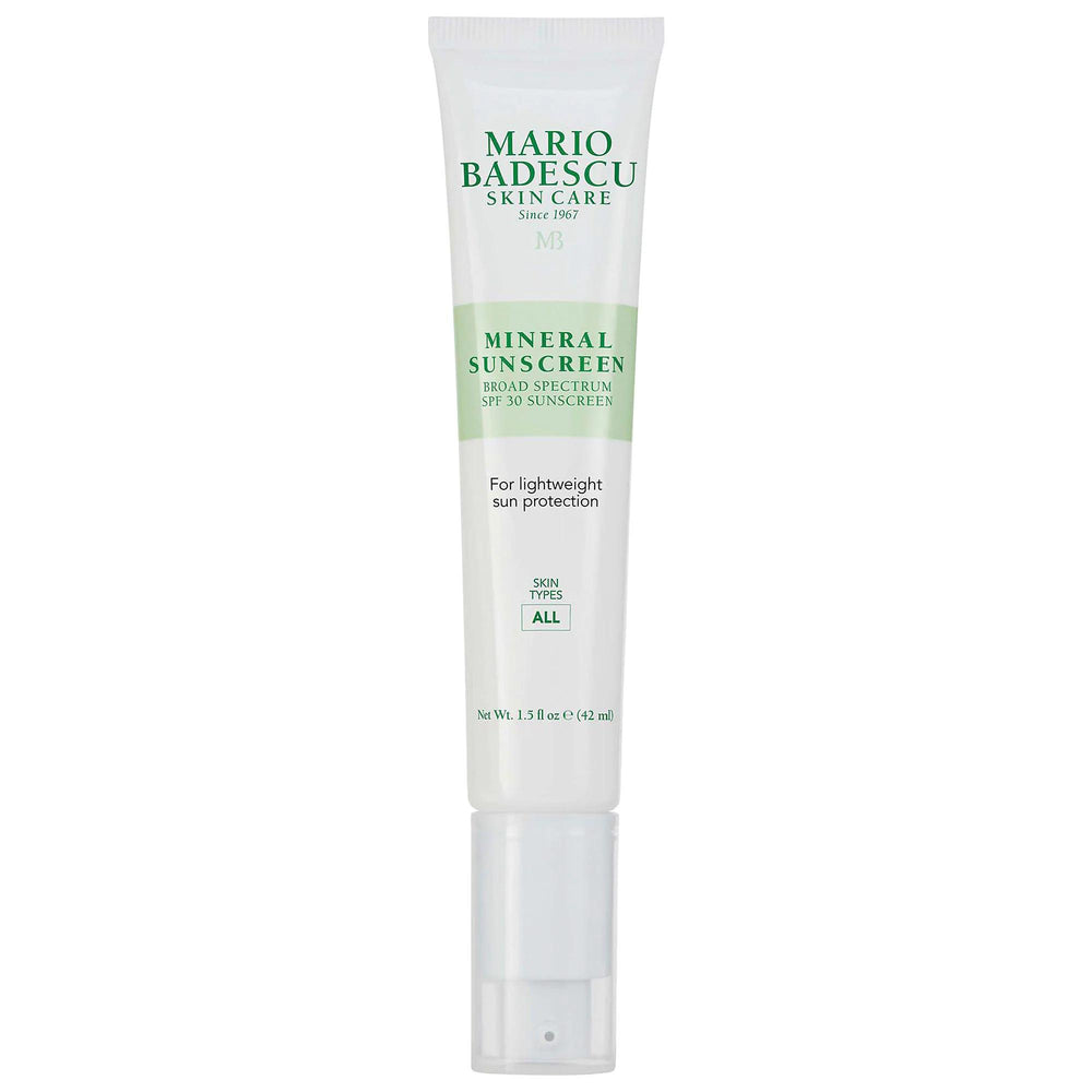 Mario Badescu Mineral Sunscreen SPF 30 - Broad-Spectrum Sun Protection, Cruelty-Free Skincare Mario Badescu Mineral Sunscreen SPF 30 - Broad-Spectrum Protection Mineral Sunscreen, SPF 30, Broad-spectrum sun protection, Cruelty-free skincare, Zinc Oxide sunscreen, Skincare, Sunscreen, Face Sunscreen, Natural Skincare, Chemical-Free, Antioxidant-rich, Daily Moisturizer, UV Protection, Ethical Skincare, Mario Badescu, Normal Skin, Dry Skin, Combination Skin, Oily Skin
