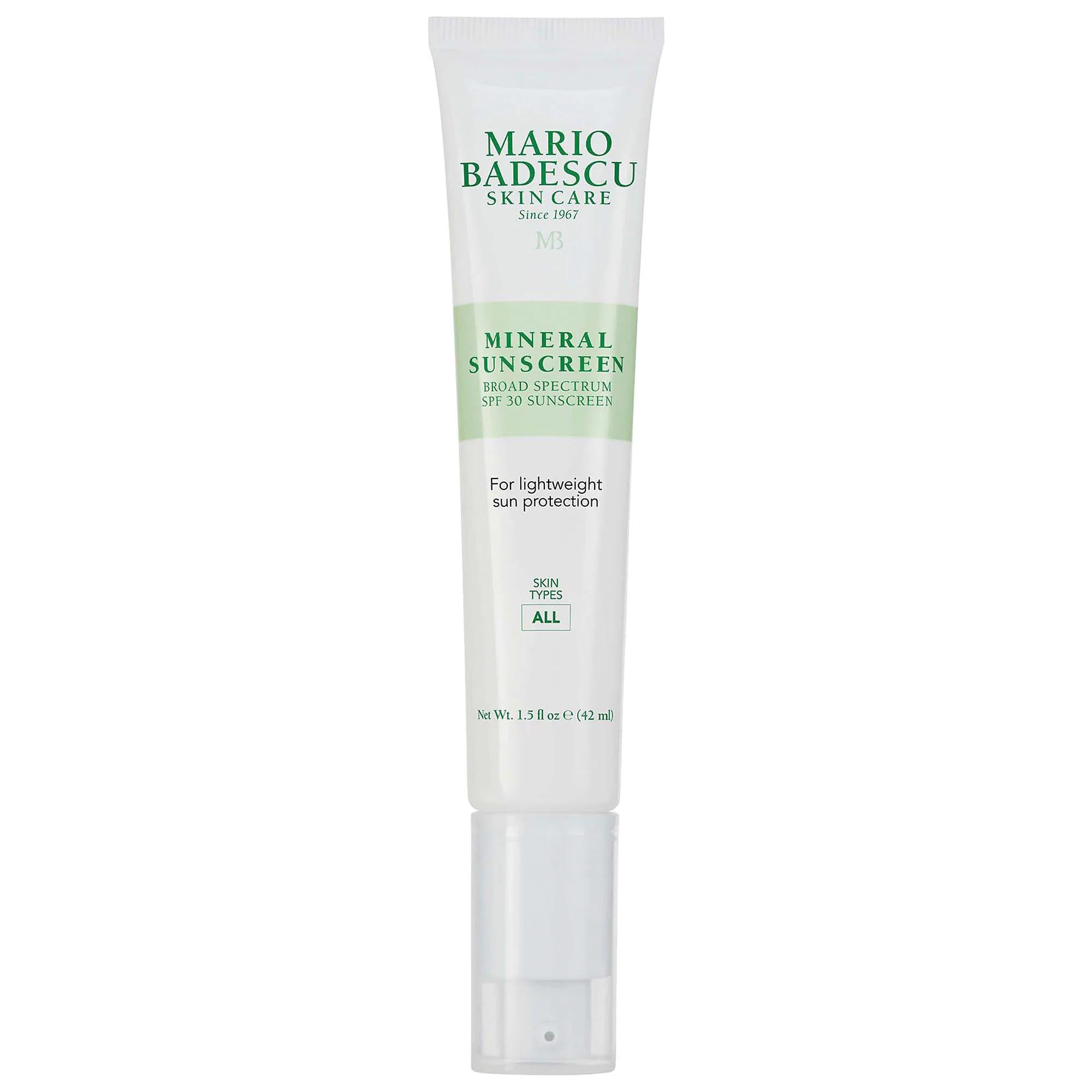 Mario Badescu Mineral Sunscreen SPF 30 - Broad-Spectrum Sun Protection, Cruelty-Free Skincare Mario Badescu Mineral Sunscreen SPF 30 - Broad-Spectrum Protection Mineral Sunscreen, SPF 30, Broad-spectrum sun protection, Cruelty-free skincare, Zinc Oxide sunscreen, Skincare, Sunscreen, Face Sunscreen, Natural Skincare, Chemical-Free, Antioxidant-rich, Daily Moisturizer, UV Protection, Ethical Skincare, Mario Badescu, Normal Skin, Dry Skin, Combination Skin, Oily Skin