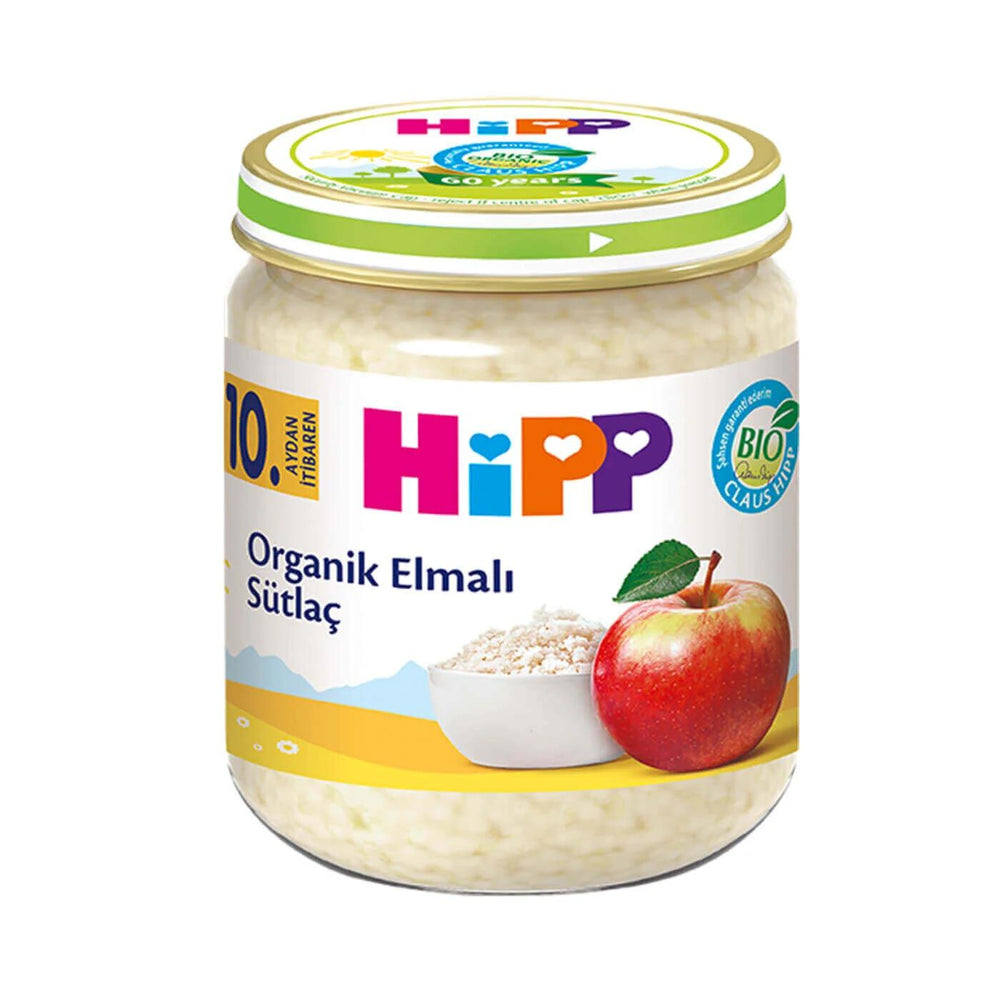 Hipp Organic Apple Rice Pudding Baby Food Jar 200g