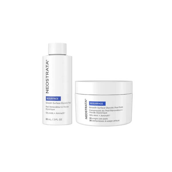 Neostrata Resurface Smooth Daily Exfoliating Peel Pads - Glycolic Acid Skincare for Smoother Skin, 36-Day - Exfoliator