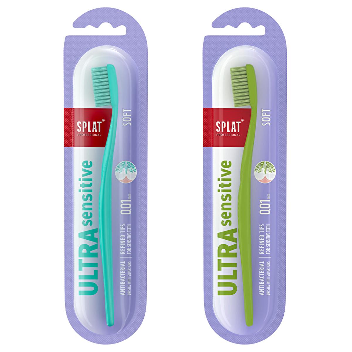 Splat Professional Ultra Sensitive Soft Toothbrush - Gentle on Sensitive Teeth and Gums, Effective Oral Hygiene Splat Ultra Sensitive Soft Toothbrush - Gentle & Effective sensitive toothbrush, soft bristle toothbrush, gentle dental care, effective oral hygiene, antibacterial toothbrush, oral health, sensitive teeth, gum care, dental hygiene, toothbrush, Splat Professional