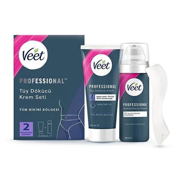 Veet Professional Bikini Hair Removal Cream Set - Sensitive Skin, Shea Butter, Pain-Free, Gentle, Moisturizing - Clinically Proven Veet Bikini Hair Removal: Sensitive Skin, Pain-Free Hair Removal bikini hair removal cream, sensitive skin hair removal, hair removal cream for bikini area, Veet hair removal, bikini hair removal set, hair removal cream with shea butter, gentle bikini hair removal, dermatologically tested hair removal, moisturizing hair removal cream, bikini line hair removal, hair removal, biki