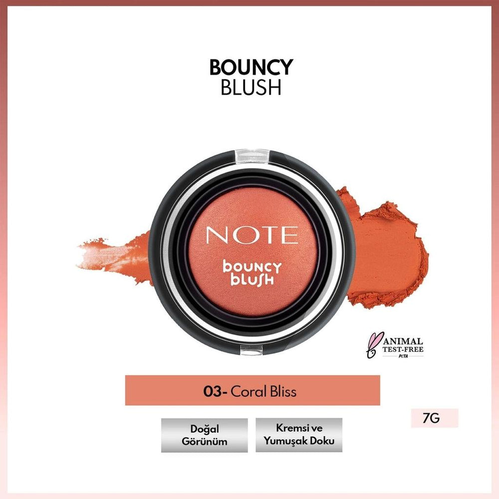 Note Cosme Bouncy Blush 03 Coral Bliss 6g