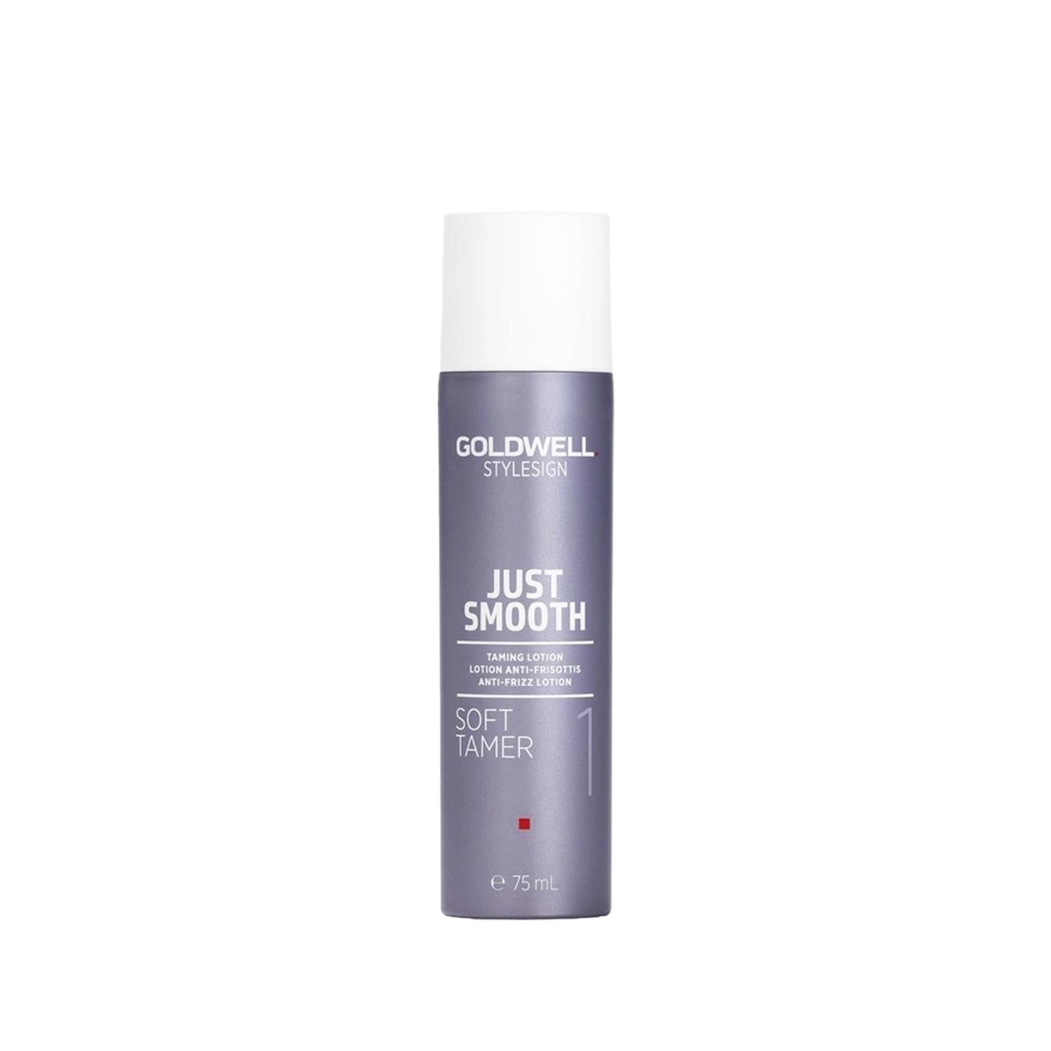 Goldwell Just Smooth Soft Tamer Anti-Static Hair Lotion for Frizz Control & Smooth Hair - 2.54 fl oz Goldwell Just Smooth Soft Tamer - Anti-Static Hair Lotion Goldwell Just Smooth, Soft Tamer, Anti-static hair lotion, Hair smoothing product, Hair care lotion, Frizz control, Hair manageability, Smoothing hair care, Goldwell hair products, Hair smoothing lotion, Anti-frizz hair solution, Professional hair care, Daily hair care, Travel hair care, Special occasion hair care