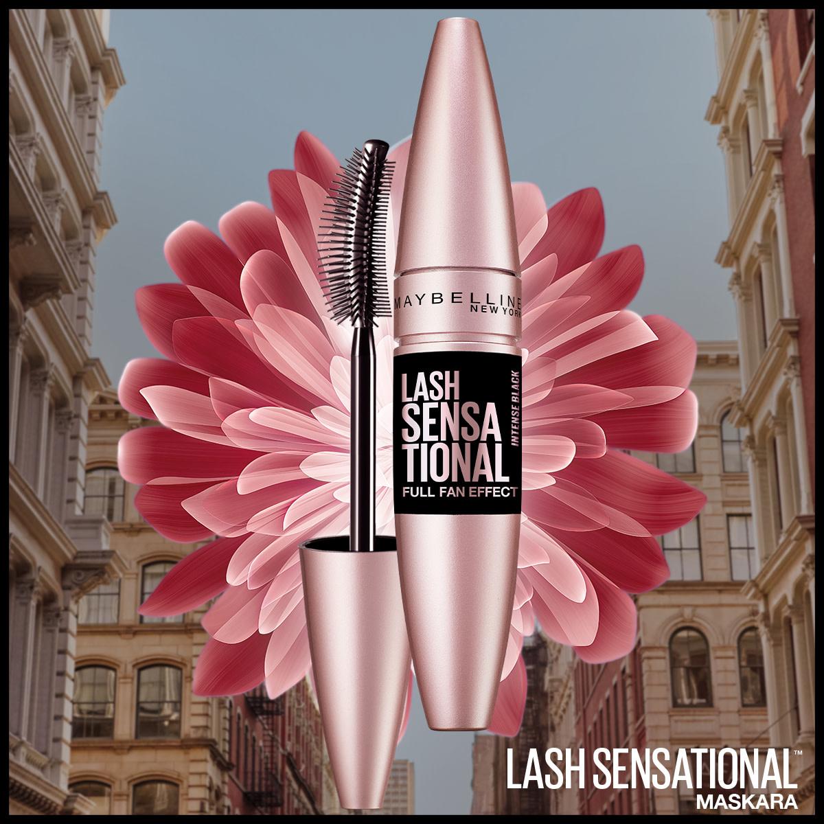 Maybelline New York Lash Sensational Mascara - Intense Black, Volumizing & Lengthening with Rosehip Oil Maybelline Lash Sensational Mascara - Intense Black & Volumizing Mascara, Intense Black Mascara, Volumizing Mascara, Lengthening Mascara, Rosehip Oil Mascara, Lash Sensational Mascara, Maybelline New York Mascara, Cosmetics, Eye Makeup, Beauty Products, Makeup Essentials, Volumizing & Lengthening Mascara, Rosehip Oil Benefits, Dramatic Lashes, Lash Enhancement