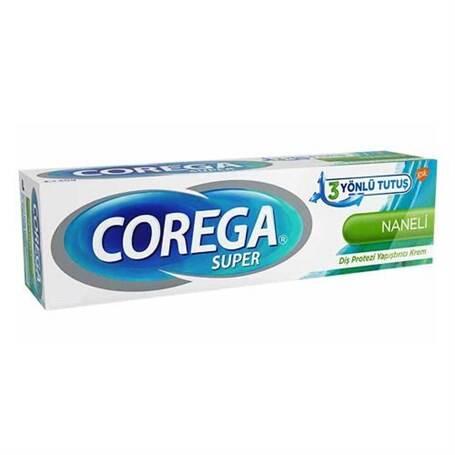 Corega Super Ultra Krem Dental Adhesive Cream - Mint Flavored, Secure Fit, Comfortable Denture Adhesive for - Toothpaste