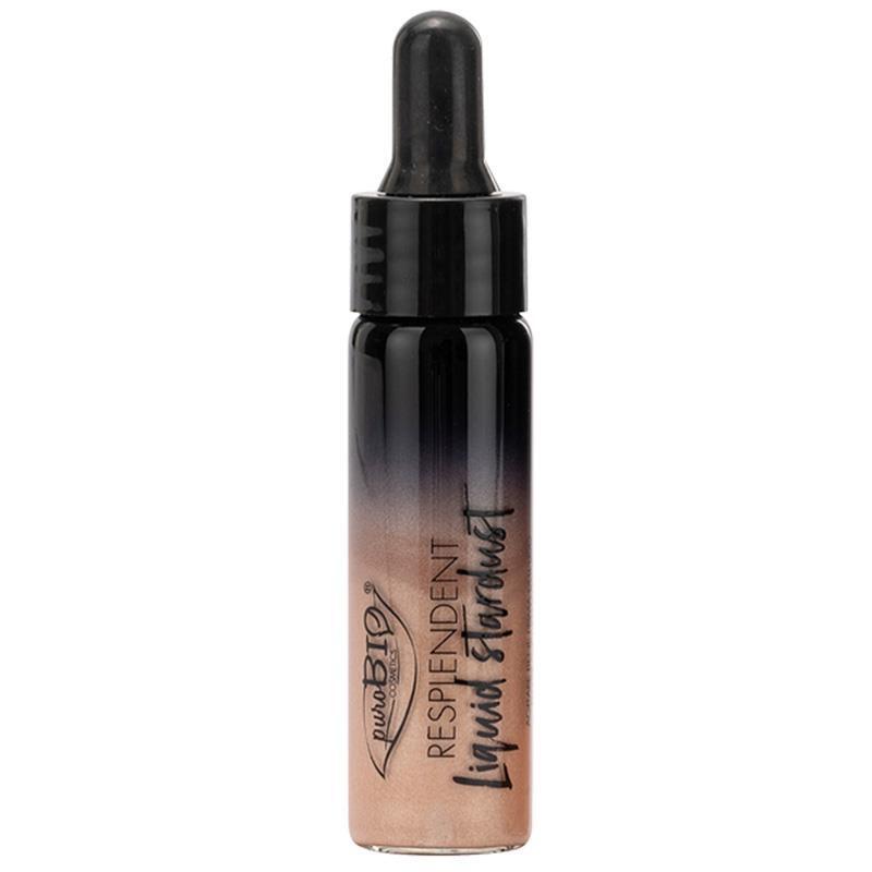 Purobio Resplendent Liquid Stardust Highlighter - Organic, Paraben-Free Glow Enhancer for Radiant Complexion - Highlighter