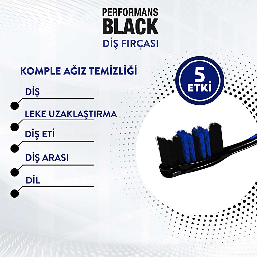 Signal Manual Toothbrush Performance Black - Soft Bristle, Ergonomic Design for Gentle Gum Care - view 5