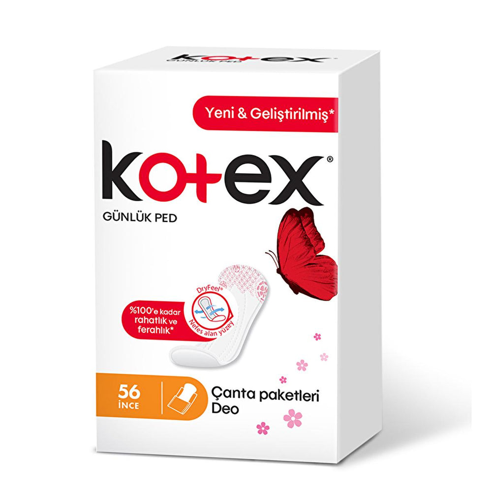 Kotex Sanitary Pads - 56 Count Pack with Odor Control & Comfort for Women - Hygiene Products