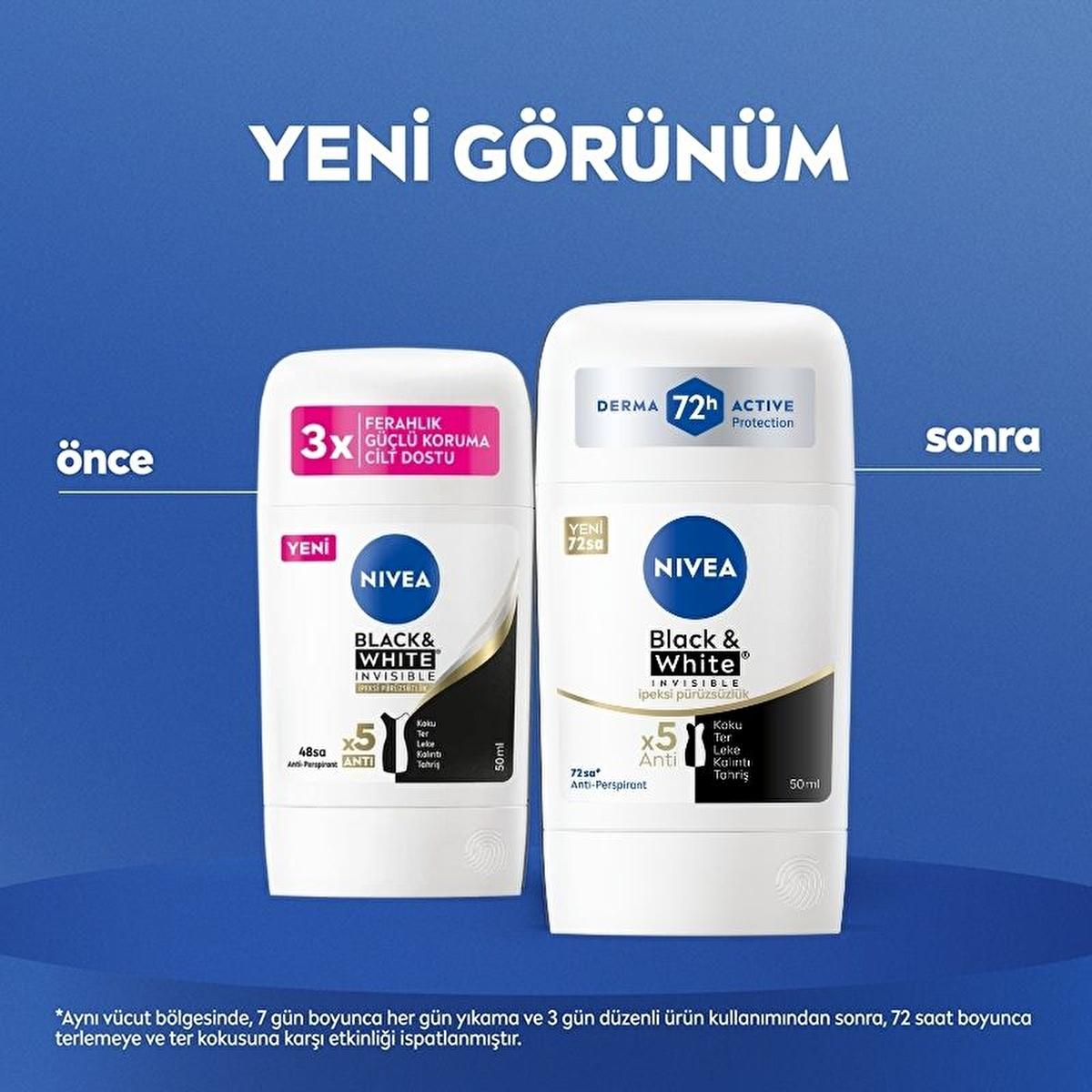 nivea black and white invisible deodorant bottle, nivea black and white deodorant application NIVEA Black & White Invisible Deodorant - 72 Hour Protection for Women | 1.69 fl. oz. NIVEA Black & White Invisible Deodorant nivea, deodorant, women, invisible, antiperspirant, black-white, long-lasting, skin-friendly, personal-care, ai-generated