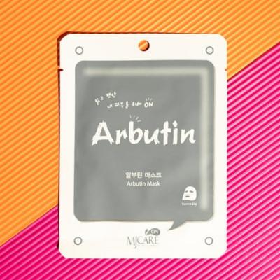 Mjcare Arbutin Face Mask 22g - Skin Tone Evening, Moisturizing & Brightening Sheet Mask for All Skin Types Mjcare Arbutin Face Mask - Brighten & Hydrate Your Skin Face Mask, Arbutin Face Mask, Skin Tone Evening Mask, Moisturizing Face Mask, Disposable Face Mask, Skincare for Brightening, Sheet Mask, Hydrating Mask, Brightening Mask, Skincare, Beauty, Mjcare, Single-use Mask, All Skin Types, Hyperpigmentation Treatment, Natural Ingredients, Skincare Routine, Glow, Radiant Skin