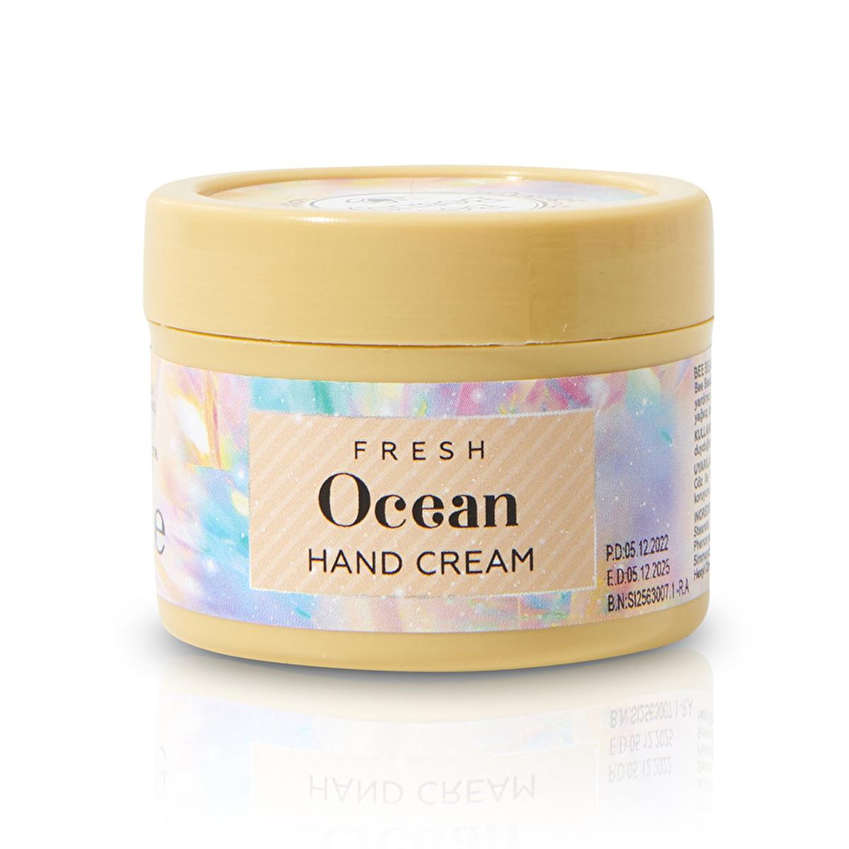 Bee Beauty Fresh Ocean Hand Cream: Fast Absorbing, Non-Greasy Moisturizer for Soft & Hydrated Hands Bee Beauty Hand Cream: Moisturizing, Non-Greasy, Fast Absorbing hand cream, moisturizing hand cream, softening hand cream, non-greasy hand cream, fast absorbing hand cream, Bee Beauty hand cream, ocean fresh hand cream, hand lotion, hand hydration, dry hands, cracked hands, chapping, silky smooth, lightweight hand cream, daily hand care, hand care, skin hydration, skin softening, non-oily, quick absorbing, gi