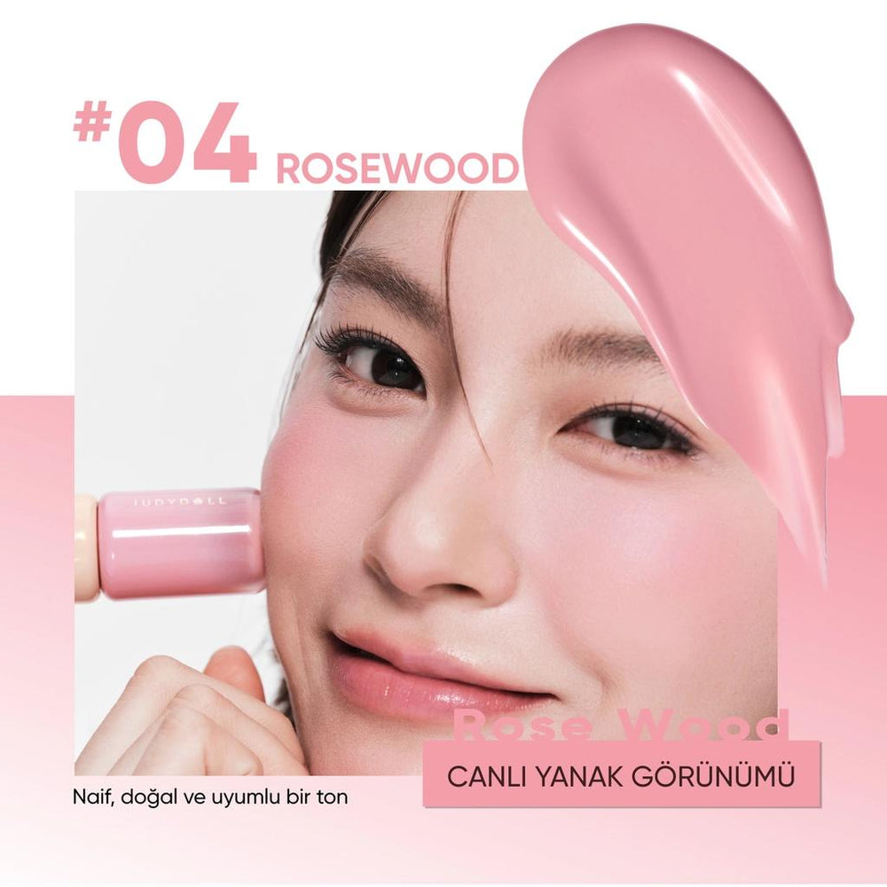 Judydoll Soft And Smooth Blush Lotion Highlighter Blush Duo 04 Rosewood