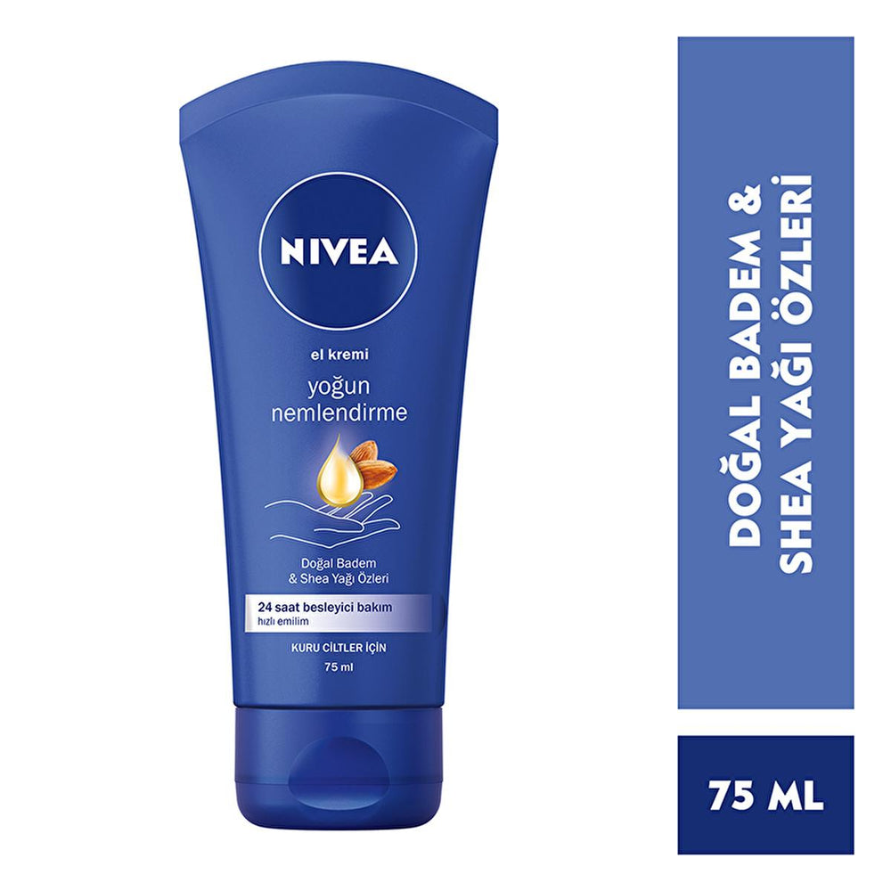 NIVEA Moisturizing Hand Cream with Natural Almond Oil and Shea Butter - Long-lasting Hydration for Dry Hands - view 2