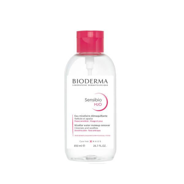 Bioderma Sensibio H2O Micellar Water: Gentle Makeup Remover &amp; Sensitive Skin Cleanser - No Rinse Formula, Large 28.74 fl oz Bottle Bioderma Sensibio H2O: Gentle Micellar Water for Sensitive Skin micellar water, makeup remover, sensitive skin cleanser, no rinse cleanser, Bioderma Sensibio H2O, gentle makeup remover, micellar cleansing water, makeup remover for sensitive skin, Bioderma, Sensibio H2O, micellar water cleanser, facial cleanser, skin care, sensitive skin, gentle cleanser, no rinse makeup remover,