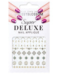 Glossy Blossom Jewel Box Blue Moon Nail Stickers