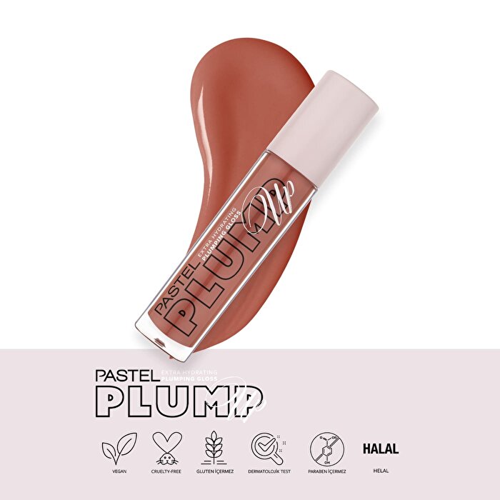 Pastel Plump Up Extra Hydrating Plumping Gloss 205 - Vegan Formula | 5.3ml