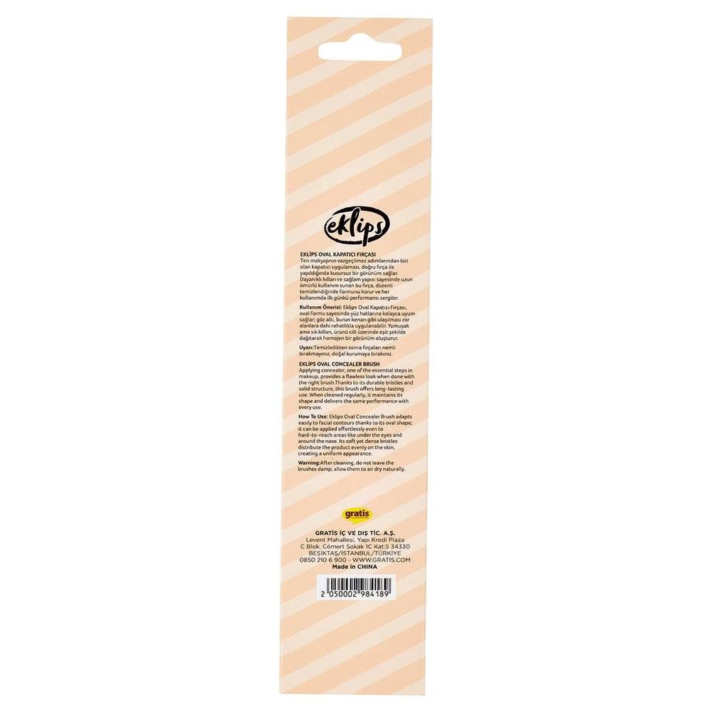 Eklips Oval Concealer Brush for Seamless Blending, 1 Count