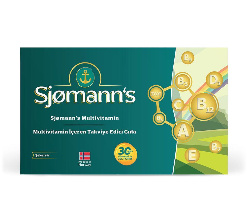 Sjomanns Multivitamin Supplement for Adults - 30 Soft Capsules for Overall Health and Wellness - Vitamin & Supplement
