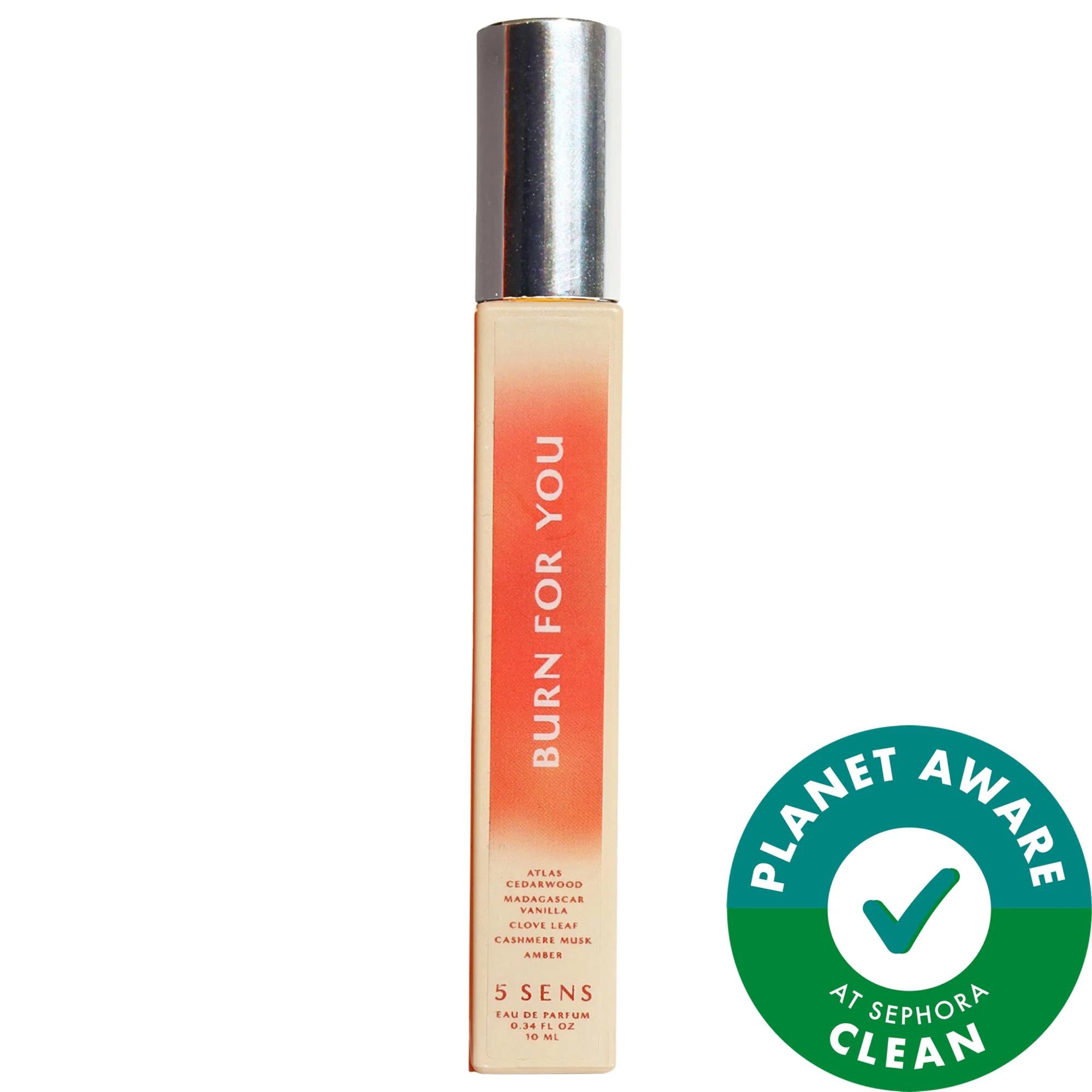 5 SENS Burn For You Eau de Parfum - Warm &amp; Spicy Fragrance for Women, Sustainable Packaging Burn For You Eau de Parfum - Warm Spicy Fragrance Eau de Parfum, Warm &amp; Spicy Fragrance, Woody Spices Scent, Sustainable Fragrance Packaging, Recyclable Perfume Bottle, Women&#39;s Perfume, Sensual Fragrance, Long Lasting Scent, Eco Friendly Packaging, Gift for Her, Fragrance for Women, Unique Perfume, Sensual Scent