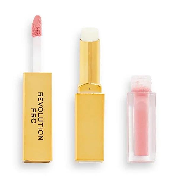 Revolution Pro Supreme Stay 24H Lip Duo Stripped: Long Lasting Matte Lipstick & Hydrating Vitamin E Lip Balm Revolution Pro Lip Duo: 24H Lipstick & Hydrating Balm long lasting lipstick, matte liquid lipstick, lip balm duo, 24 hour lipstick, hydrating lipstick, full coverage lipstick, vitamin E lip balm, Revolution Pro lipstick, lipstick, lip balm, 24-hour wear, full coverage, matte finish, vitamin E, two-in-one, lip color, lip care, makeup, beauty, cosmetics, smudge-proof, transfer-resistant, moisturizing l