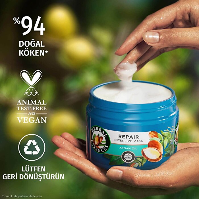 Herbal Essences Repairing Argan Oil Hair Mask 300ml - Nourishing Treatment - view 5