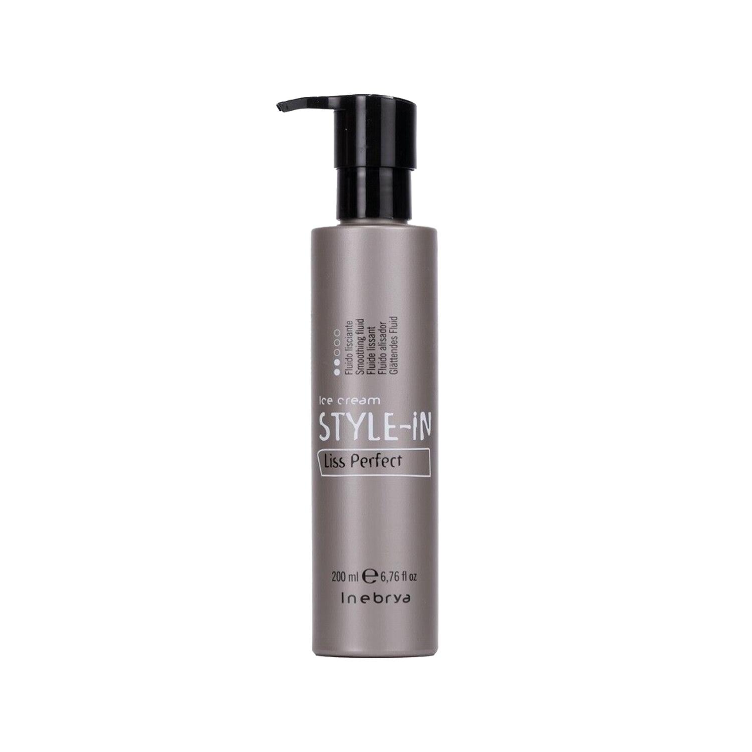 Inebrya Ice Cream Style-In Liss Perfect Smoothing Fluid - 200ml Hair Smoothing and Styling Solution Inebrya Smoothing Fluid for Sleek Hair hair smoothing fluid, Inebrya Ice Cream Style-In Liss Perfect, hair care products, smoothing and styling, hair styling fluid, hair smoothing solution, frizz reduction, easy hair styling, 200ml hair care, fluid hair product