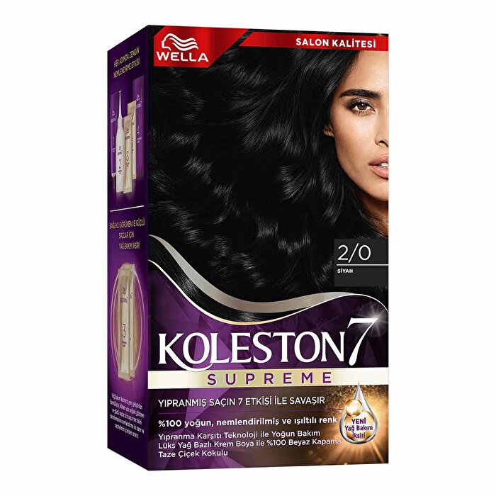 Koleston Wella Supreme Hair Color 2.0 - Black | Luxurious Cream Formula - Hair Dye