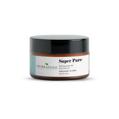 Herbaderm Moisturizing Gel Cream - Niacinamide & Zinc PCA for Acne Prone Skin, Lightweight & Non-Greasy, 1.69 - Face Cream
