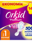 Orkid Platinum Normal Size 1 Sanitary Pads 14 Count