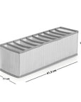 Ocean Home Drawer Organizer - 16.34 x 4.33 x 4.72 inches, Stylish Gri Çizgili Design for Home Organization - view 2