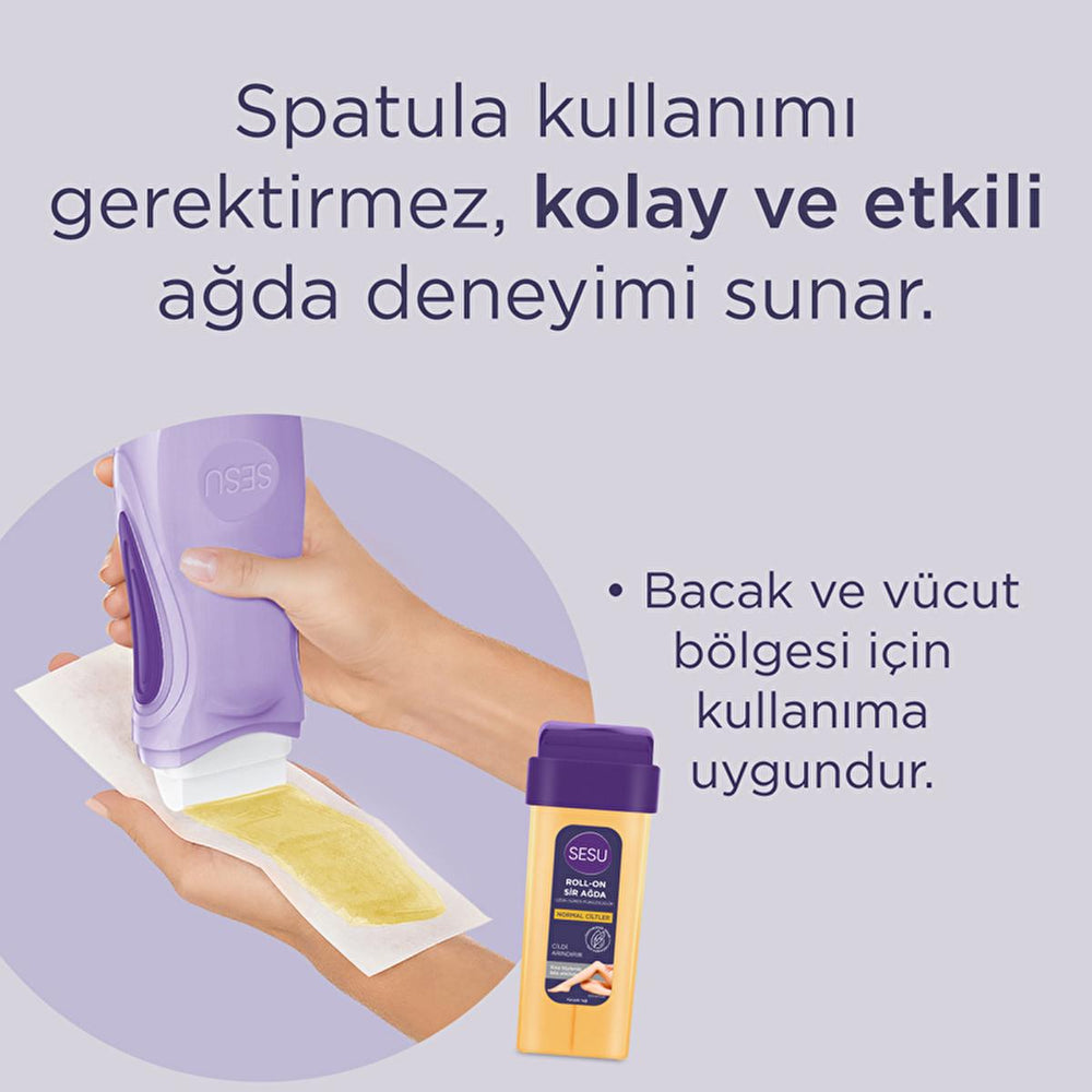 Sesu Roll-on Sir Wax for Hair Removal - Sugar-Free, Effective on Short Hair, Long-Lasting Smoothness - view 3