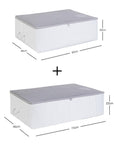 Ocean Home Storage Baskets/Set - Practical & Decorative Storage Solution for Home Textiles, 2-Piece Polypropylene Basket Set Ocean Home Storage Baskets - Practical & Decorative Storage storage baskets, home organization, decorative storage, polypropylene storage, folding storage baskets, underbed storage, home textiles storage, clutter-free home, organized living, storage solutions, textile storage, closet organization