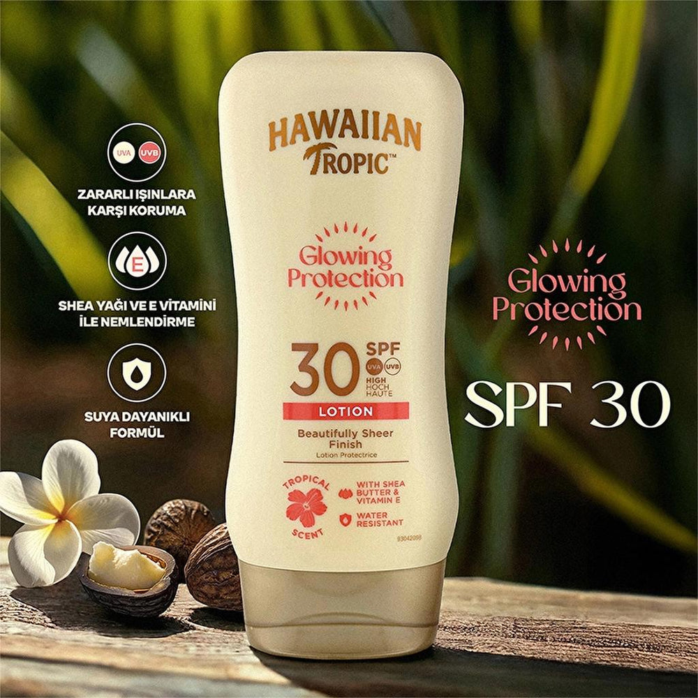 Hawaiian Tropic Glowing Protection Lotion Protective Sunscreen 180 ...