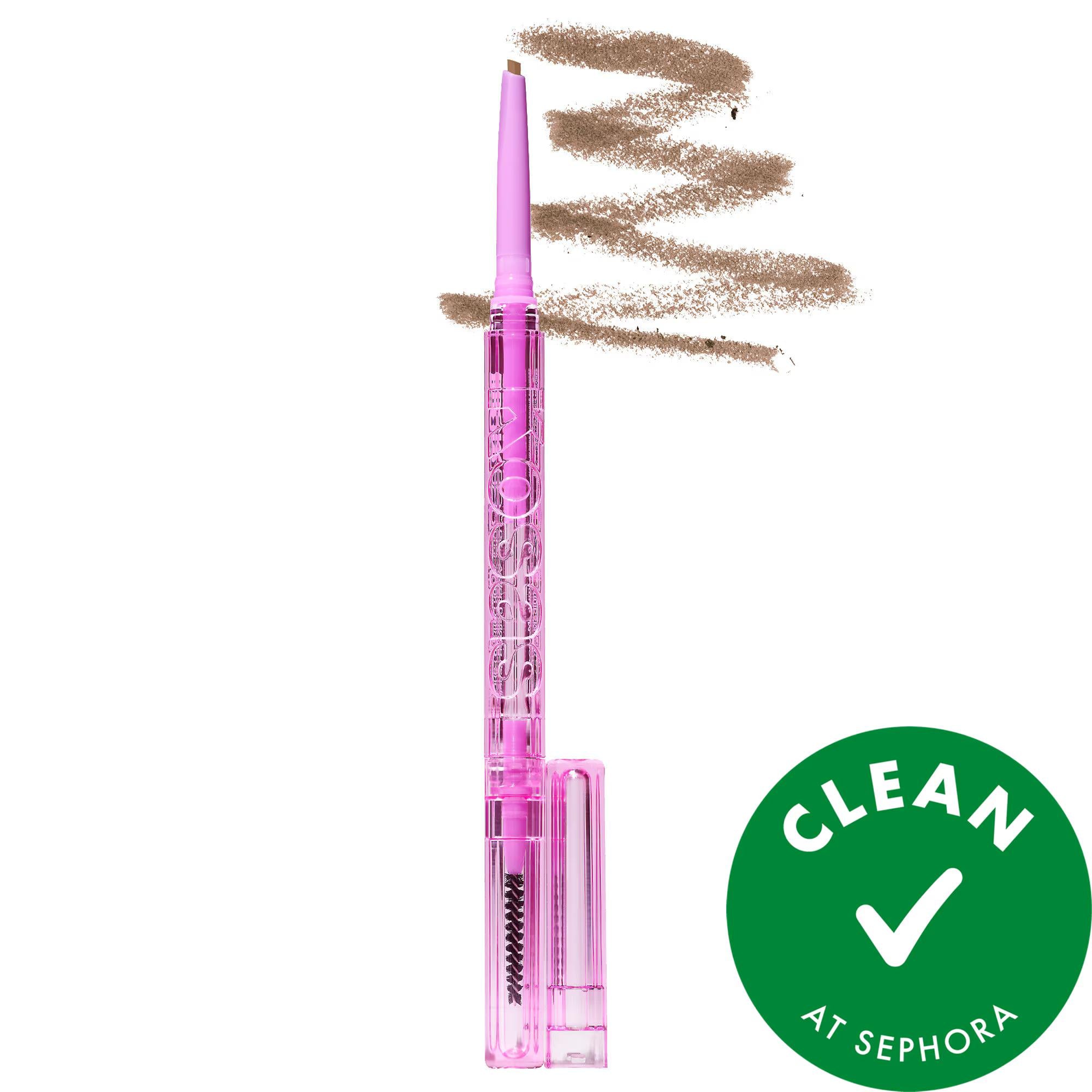 Brow Pop Dual-Action Eyebrow Pencil: Fill, Shape & Define for Effortless Natural Brows - Vegan & Cruelty-Free Brow Pop Eyebrow Pencil: Easy Fill & Shape | Vegan eyebrow pencil, brow filler, eyebrow shaper, vegan eyebrow pencil, cruelty-free eyebrow pencil, long lasting eyebrow pencil, natural eyebrow look, easy to use eyebrow pencil, brow shaping pencil, dual action eyebrow pencil, eyebrow, brow, pencil, vegan, cruelty-free, long-lasting, natural look, easy to use, shaping, dual action, makeup, cosmetics, b
