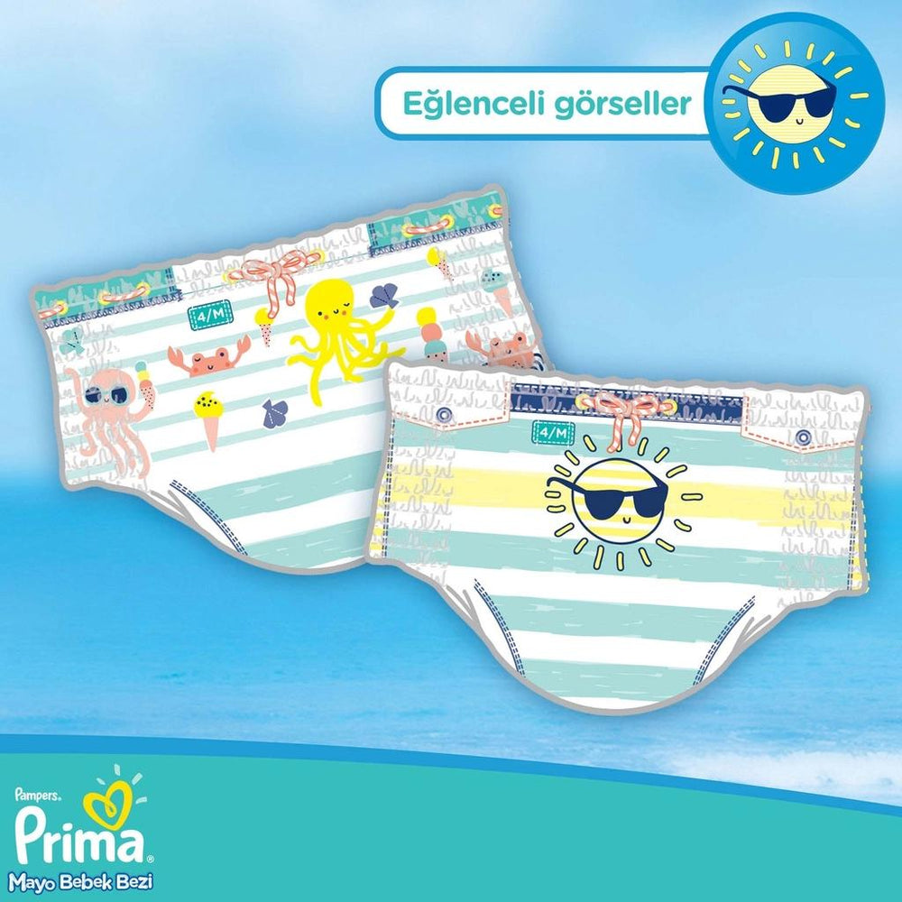 Prima Splashers Baby Shark Swim Diapers Size 4 11 Count