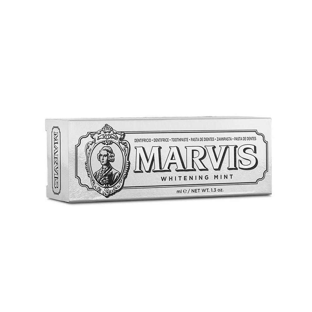 Marvis Whitening Toothpaste with Cold Mint Flavor - 2.87 fl oz Marvis Whitening Toothpaste - Cold Mint Flavor whitening toothpaste, cold mint toothpaste, adult oral care, sodium fluoride toothpaste, Marvis toothpaste, oral hygiene products, teeth whitening, refreshing oral care, daily oral care, oral care routine, healthy smile, brighter smile