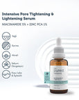 The Purest Solutions Niacinamide 5% + Zinc PCA 1% Acne Serum for Oily Skin - 1.01 fl oz The Purest Solutions Acne Serum - Niacinamide 5% + Zinc PCA 1% acne serum, blackhead removal serum, niacinamide serum, zinc PCA serum, skin tone correction, oily skin solution, acne prone skin, blackhead reduction, skin clarity, sebum control, anti-bacterial, anti-oxidant, skincare routine, acne treatment