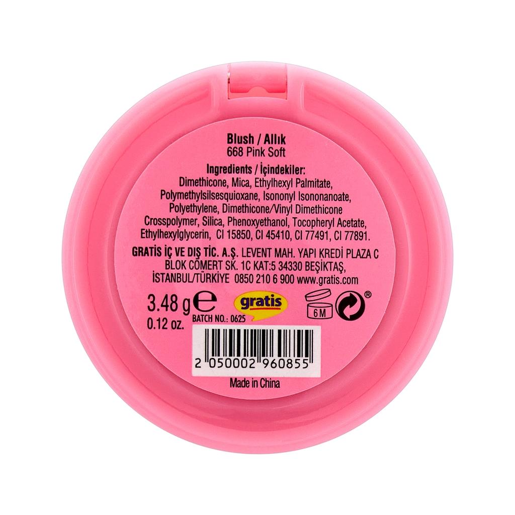 Beaulis Cloud It Blush 668 Pink Soft - Soft Powder Blush