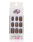 Eklips Glitter Dark Oval Press-On Nails - 24 Count
