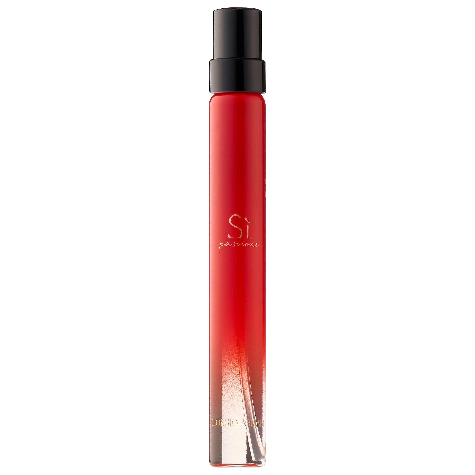 Giorgio Armani Si Passione Eau de Parfum Travel Spray: Fruity Floral Fragrance with Rose & Vanilla - Portable Perfume for Women Si Passione Travel Spray: Fruity Floral Women's Perfume Si Passione Eau de Parfum, Travel Size Perfume, Fruity Floral Fragrance, Rose and Vanilla Perfume, Women's Designer Perfume, Portable Perfume Spray, Red Bottle Perfume, Giorgio Armani Perfume, floral fragrance, fruity fragrance, rose perfume, vanilla perfume, women's perfume, travel perfume, designer perfume, elegant fragrance