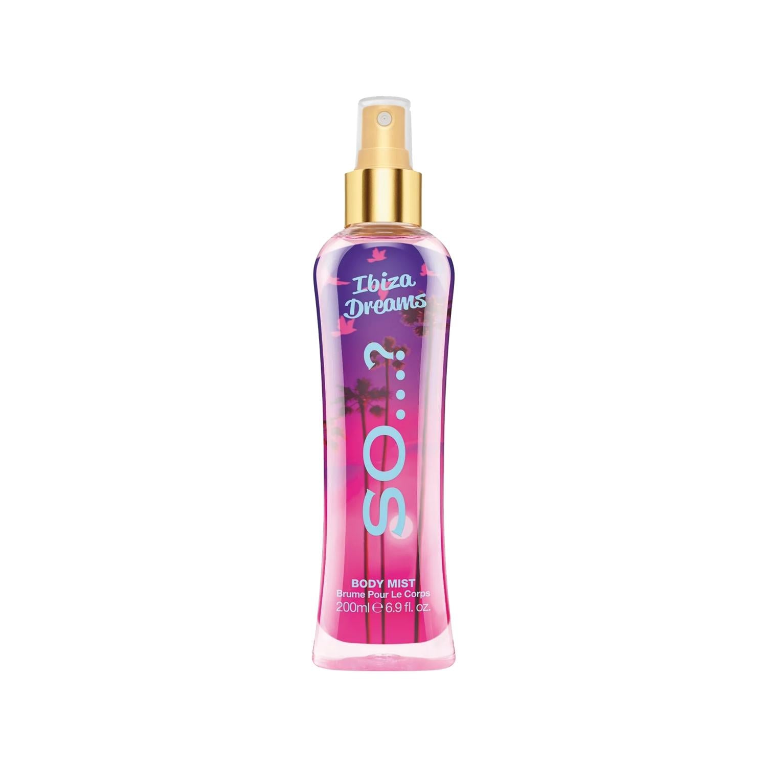 So…? Ibiza Dreams Body Spray 200ml - Long-Lasting Fragrance for Everyday Use So…? Ibiza Dreams Body Spray 200ml - Long-Lasting Fragrance Body Spray, Ibiza Dreams fragrance, 200 ml body spray, Personal grooming products, Fragrances for men or women, Long-Lasting Fragrance, Everyday Fragrance, Refreshing Body Spray, Limited Edition Fragrance, Promotional Discount, So…? Brand, Fragrance for Daily Use, Confidence Boosting Fragrance