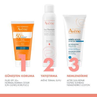 Avene Solaire SPF50+ Fluid Ultra Light - Broad-Spectrum Sunscreen Fluid for Sensitive Skin, Hypoallergenic & Non-Comedogenic Avene Solaire SPF50+ Fluid - Broad-Spectrum Sunscreen for Sensitive Skin SPF 50+ sunscreen, Ultra-light sunscreen fluid, Broad-spectrum sun protection, Hypoallergenic sunscreen, Non-comedogenic sunscreen, Sensitive skin care, Daily sun protection, Dermatologist-tested, Avène Thermal Water, Glycerin, Titanyum Dioksit, Pretocopheryl, Sunscreen for daily use, Lightweight sunscreen, Non-g
