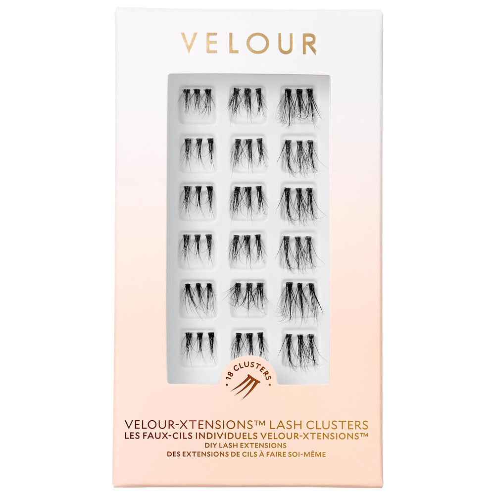 Velour-Xtensions False Lash Clusters - Customizable, Vegan, Cruelty-Free Lashes Velour-Xtensions Customizable False Lash Clusters - Vegan & Cruelty-Free false lash clusters, customizable lashes, vegan beauty products, cruelty-free cosmetics, gluten-free beauty, lash extensions, multi-day wear, daily wear, clean beauty, eco-friendly packaging, recyclable packaging, vegan, gluten-free, cruelty-free