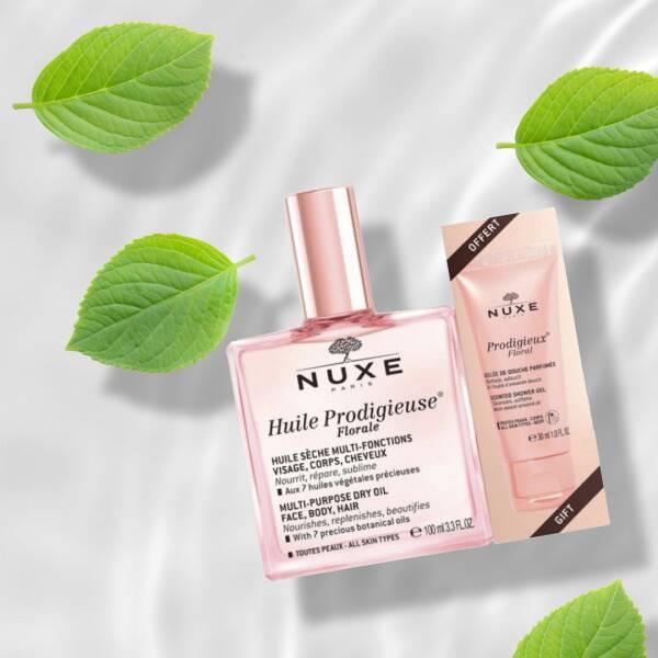 nuxe huile prodigieuse florale 100ml, nuxe prodigieux floral shower gel 30ml set Nuxe Huile Prodigieuse Florale 100ml + Prodigieux Floral Shower Gel 30ml Set Nuxe Huile Prodigieuse Florale Set - Nourishing Oil & Gel nuxe, skincare, floral-oil-set, dry-oil, shower-gel, moisturizing-oil, floral-scent, multi-purpose, self-care, ai-generated