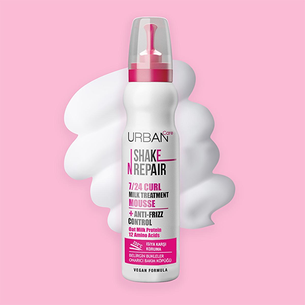 Urban Care Curly Hair Care Repair Spray - Vegan, Heat Protection Up to 230°C, Dermatologically Tested - 5.07 fl oz Urban Care Curly Hair Spray - Vegan & Heat Protective curly hair care, frizzy hair repair, vegan hair products, dermatologically tested hair care, heat protection hair spray, curly hair solution, frizz control, hair nourishment, vegan beauty products, cruelty-free hair care