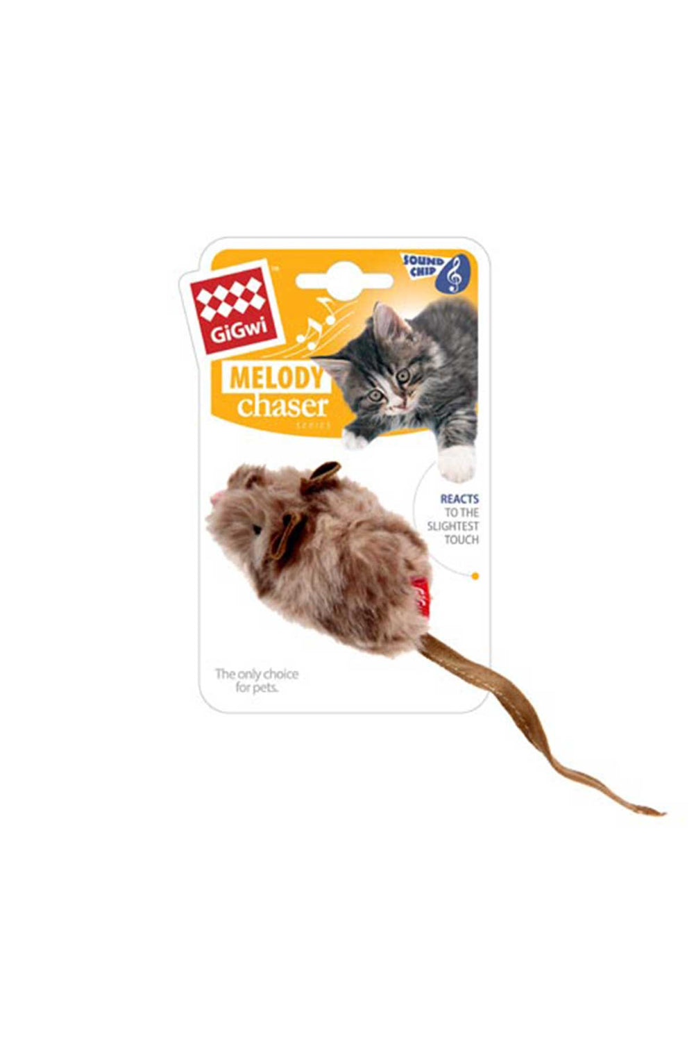 Gigwi Melody Chaser Motion Activated Sound Cat Toy Mouse