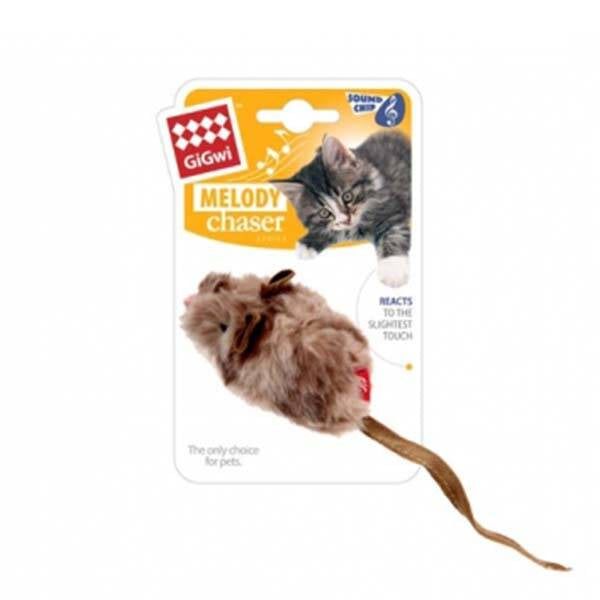 Gigwi Melody Chaser Motion Activated Sound Cat Toy Mouse