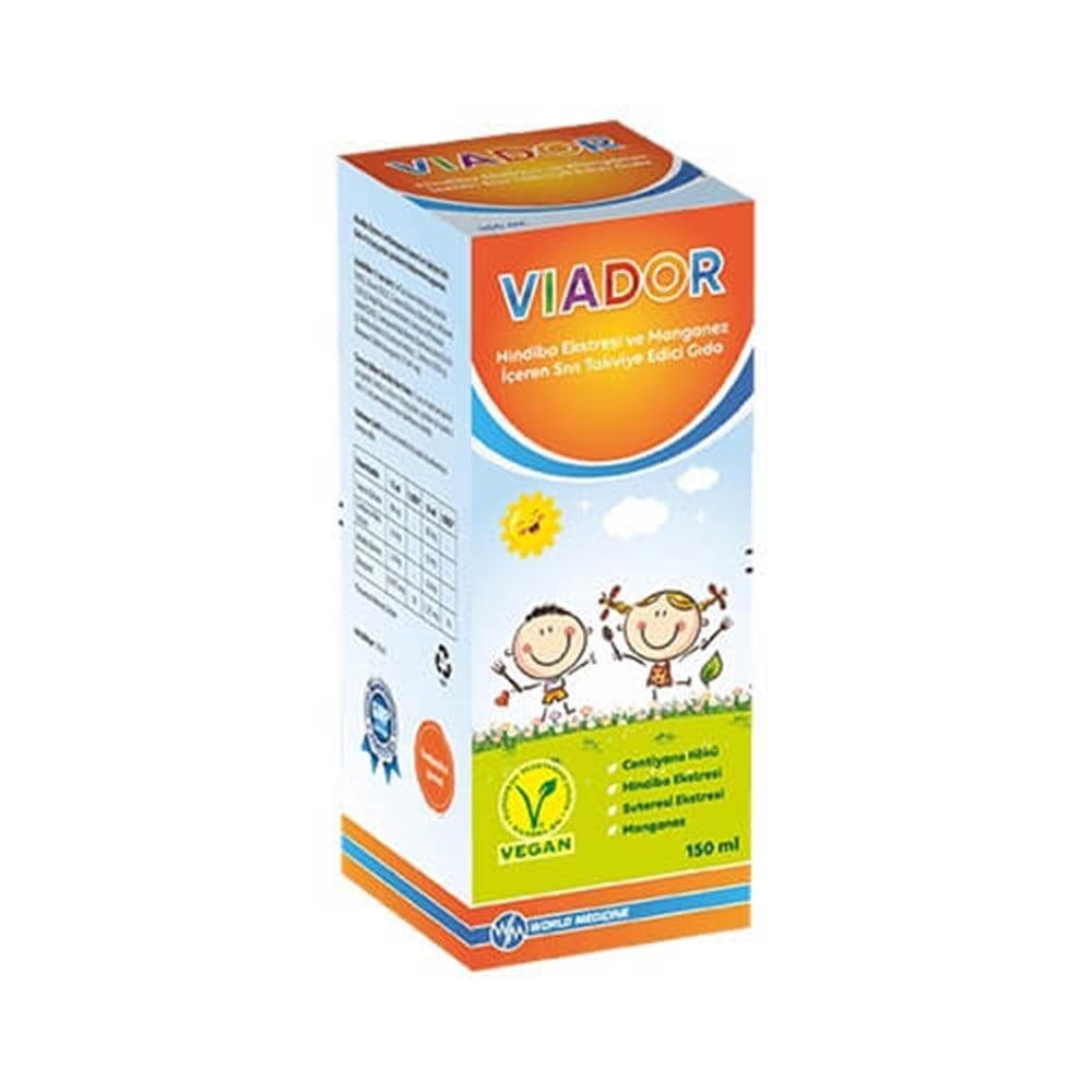 Viador Dietary Supplement with Herbal Extracts and Manganese - Natural Health Support in Liquid Form - 150ml Viador Herbal Extract Supplement - Liquid Form Dietary Supplement, Herbal Extract, Manganese Supplement, Liquid Vitamin, Natural Health Product, Centiyana Root, Chicory Extract, Watercress Supplement, Health Supplements, Nutritional Support, Liquid Supplements